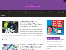 Tablet Screenshot of kampoengonline.com